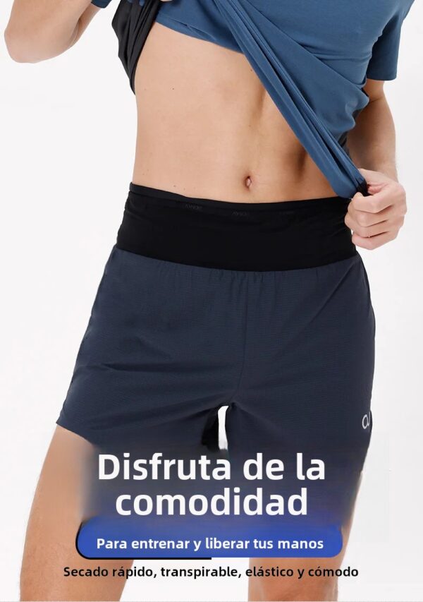 AONIJIE- Short con cinturón hombre