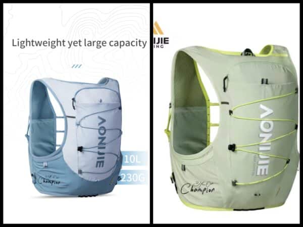 Aonijie-Chaleco 2colores Azul y Verde cap 10lts c9116