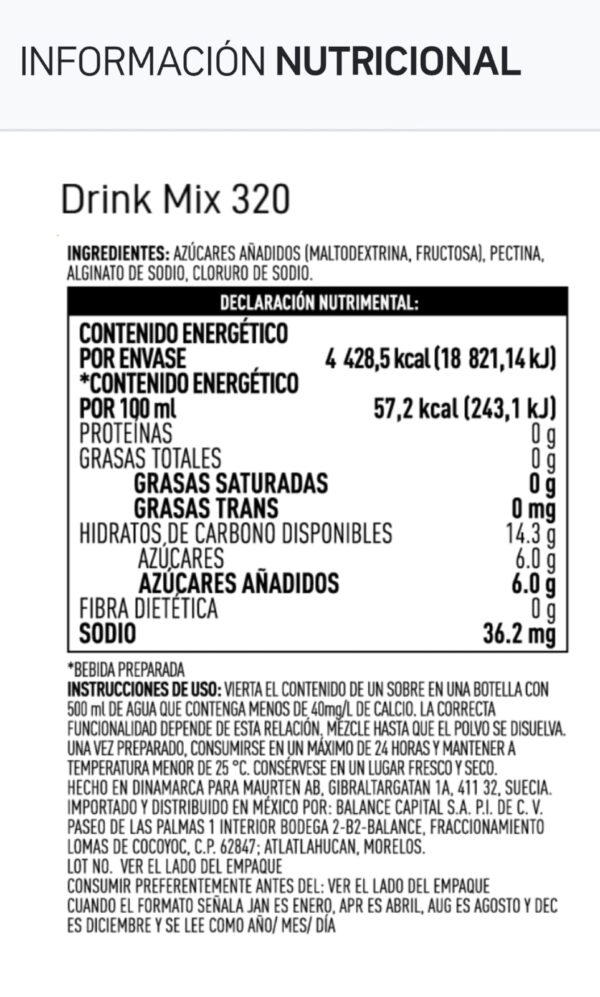 Maurten-Drink mix 320 - Imagen 2