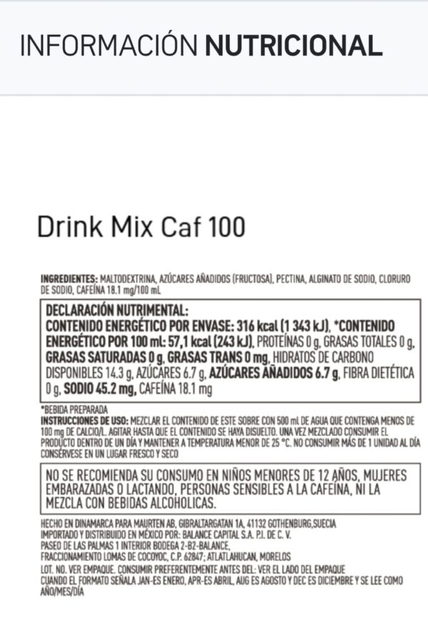 Maurten-Drink mix 320 100mg cafeina - Imagen 2